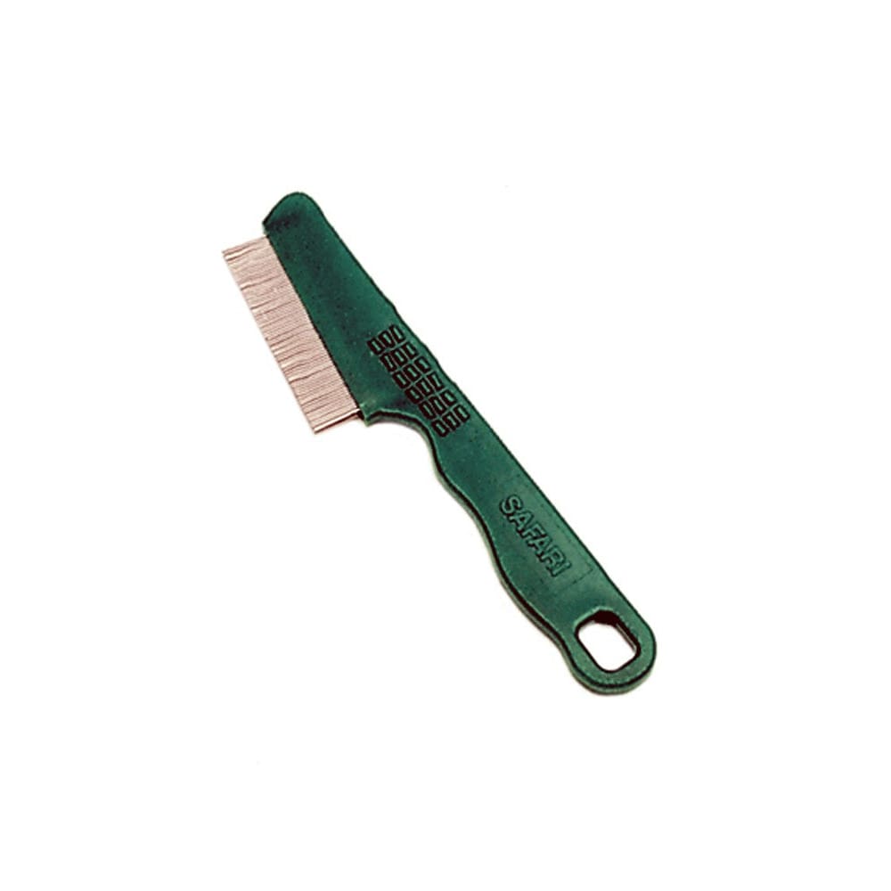 Safari Dog Double Row Flea Combs with Handle Green - Pet Supplies - Safari