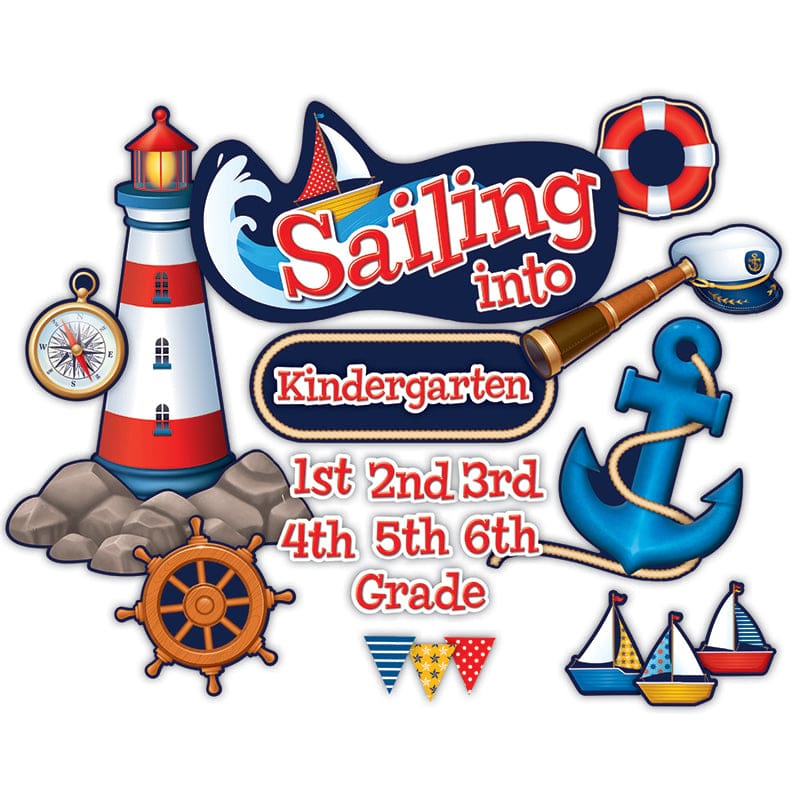 Sailing Into Bulletin Board (Pack of 3) - Classroom Theme - Teacher Created Resources