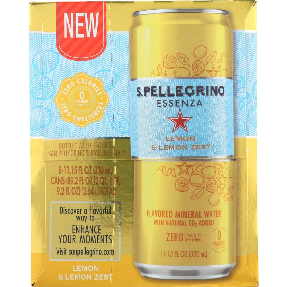 SAN PELLEGRINO: Water Essenza Spk Lmn 8Pk 89.26 fo - NATURAL GROCERY - SAN PELLEGRINO