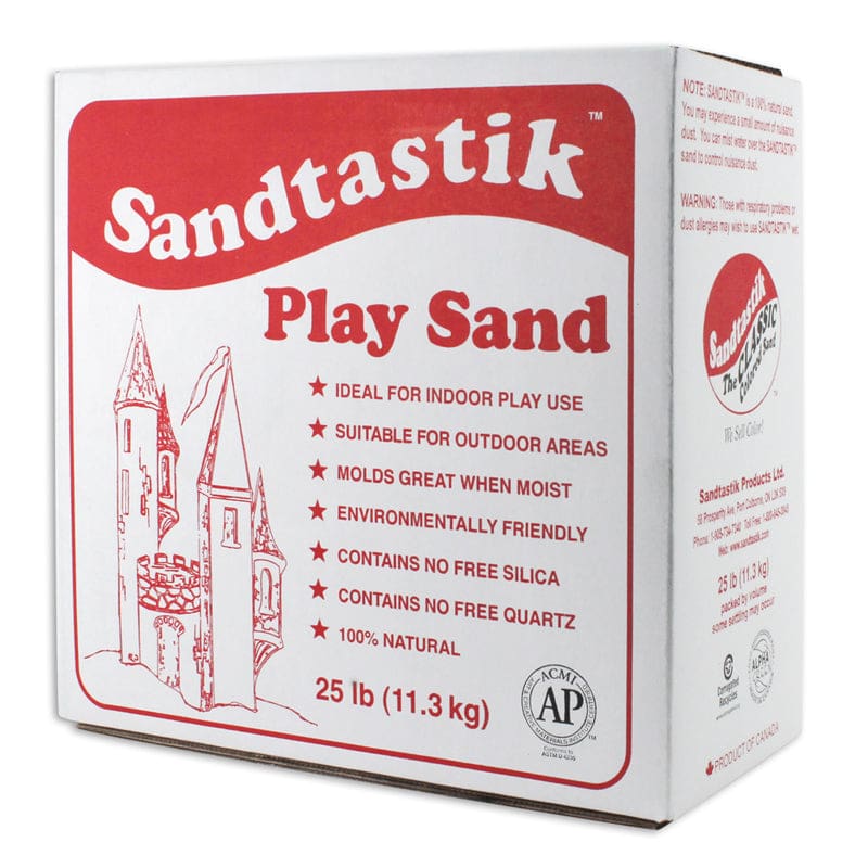Sandtastik White Play Sand 25Lb Box - Sand & Water - Sandtastik