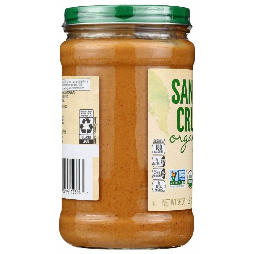 SANTA CRUZ ORGANIC Grocery > Pantry SANTA CRUZ ORGANIC Dark Roasted Creamy Peanut Butter, 26 oz