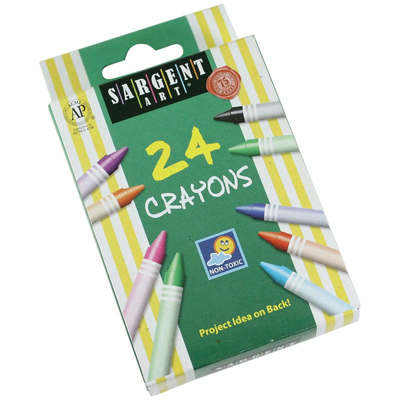 Sargent Art Crayons 24 Count Tuck Box (Pack of 12) - Crayons - Sargent Art Inc.