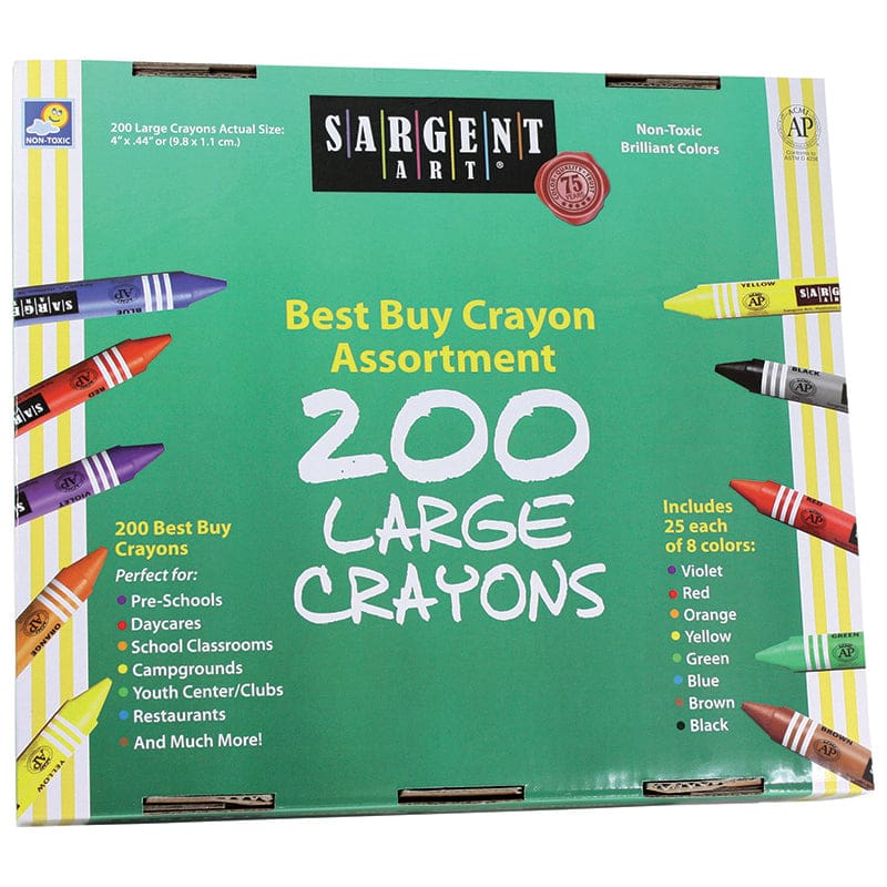 Sargent Art Large Crayons 200 Large Size - Crayons - Sargent Art Inc.