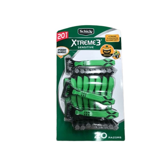 Schick Xtreme 3 Sensitive Razor, 20 ct. - ShelHealth.Com