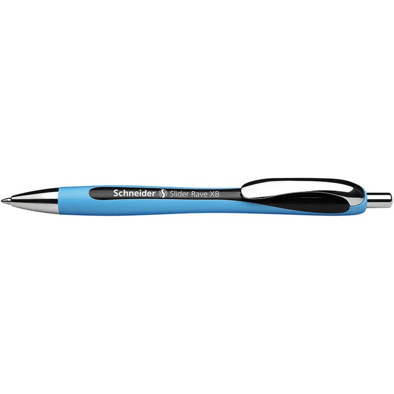 Schneider Black Slider Rave Xb Retractable Ballpoint Pen (Pack of 10) - Pens - Schneider