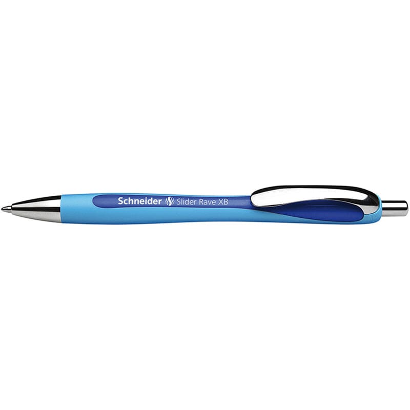 Schneider Blue Slider Rave Xb Retractable Ballpoint Pen (Pack of 10) - Pens - Schneider