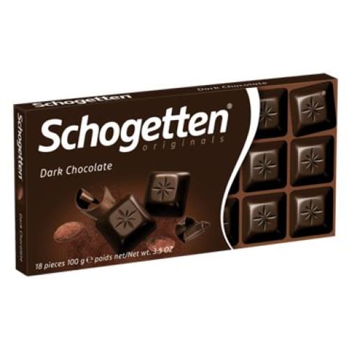 SCHOGETTEN Dark Chocolate Bar 3.5 oz (100 g) - SCHOGETTEN