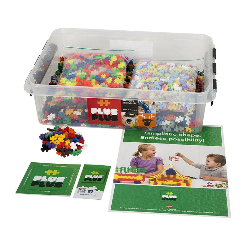 School Set 3600 Pieces All Colors Plus-Plus - Blocks & Construction Play - Plus-plus Usa