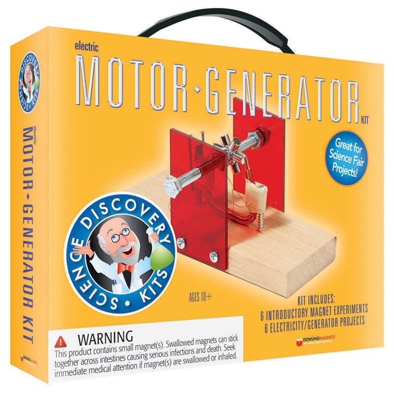 Science Kit Electric Motor Generator - Magnetism - Dowling Magnets