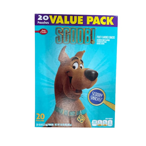Scooby Doo Scooby Doo Fruit Flavored Snacks, Value Pack, Pouches, 16 oz, 20 ct