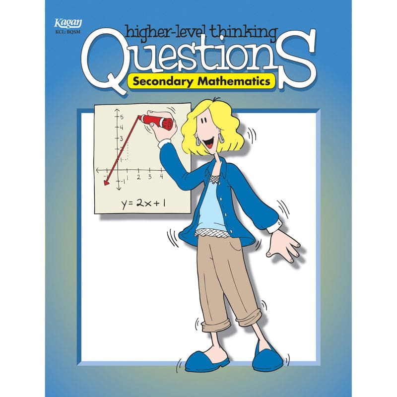 Secondary Mathematics Higher Level Thinking Questions Gr 7-12 (Pack of 2) - Activity Books - Kagan Publishing