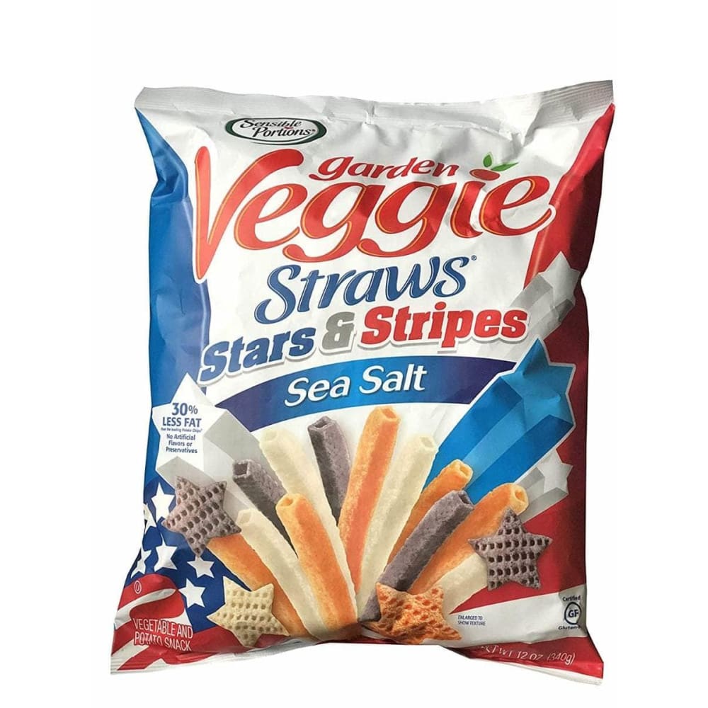 SENSIBLE PORTIONS SENSIBLE PORTIONS Veggie Straws Stars And Stripes, 12 oz
