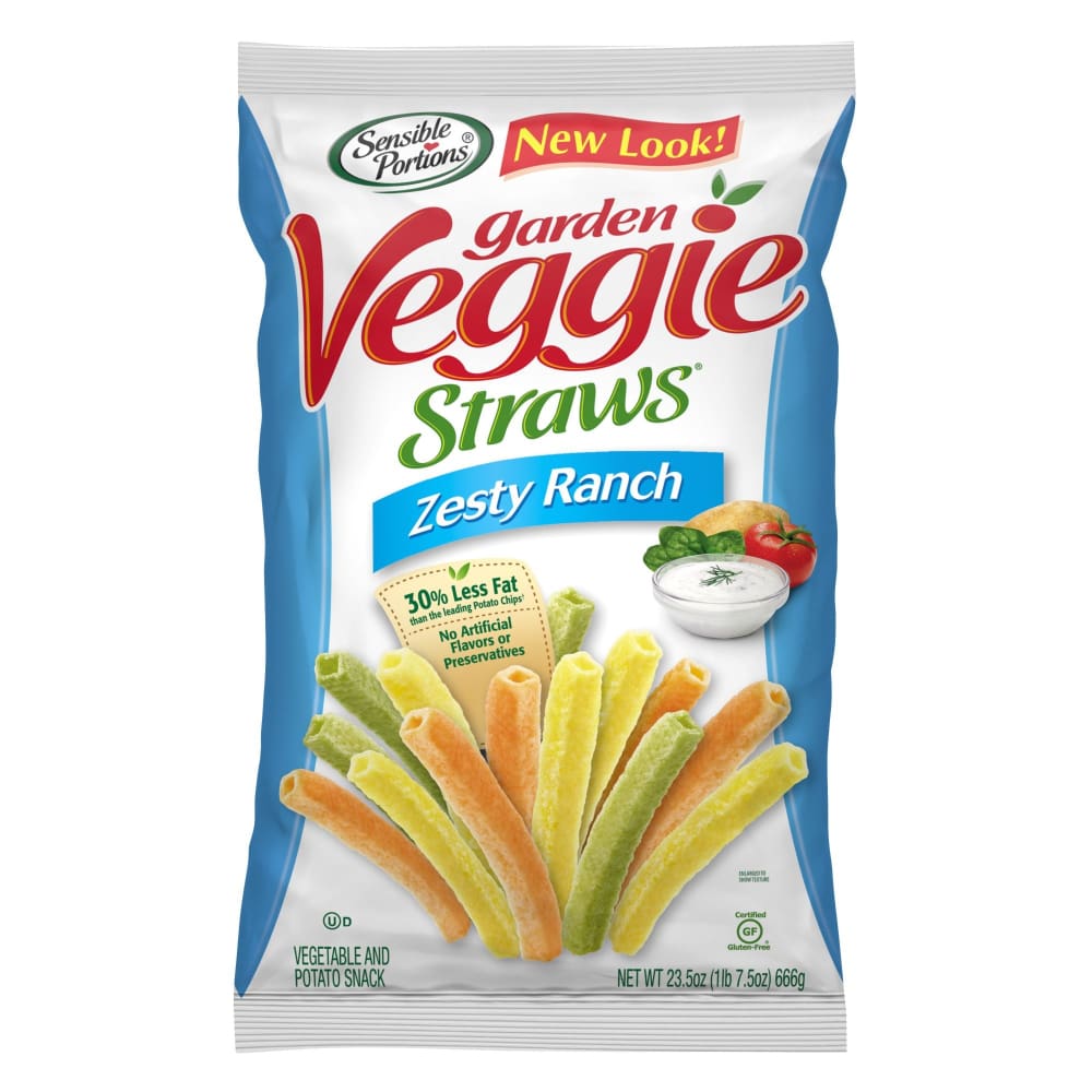 Sensible Portions Zesty Ranch Garden Veggie Straws 23.5 oz. - Sensible Portions