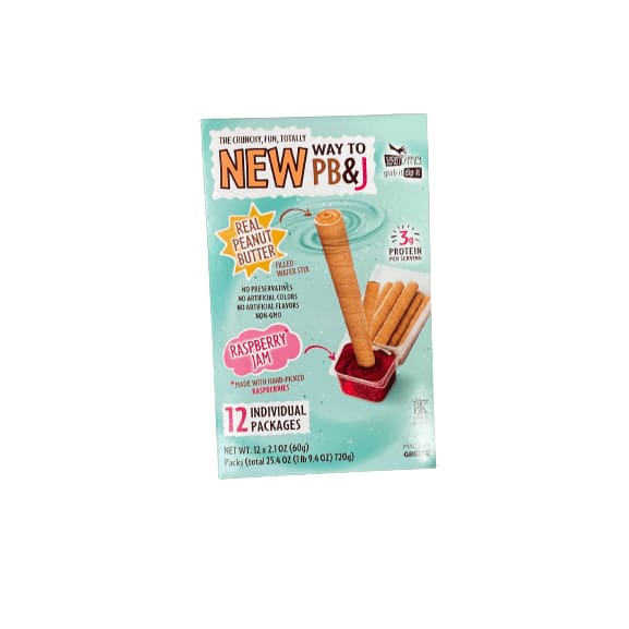 Serendippity Serendippity Peanut Butter Stix With Raspberry Jam, 12 x 2.1 oz.
