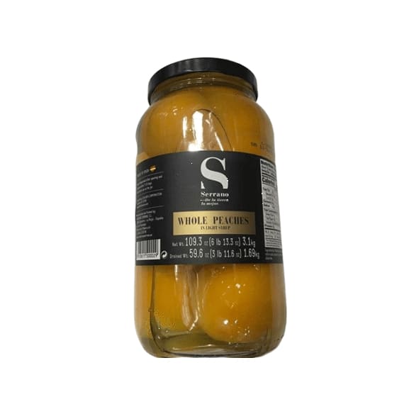 Serrano Whole Peaches, 109.25 Ounces - ShelHealth.Com