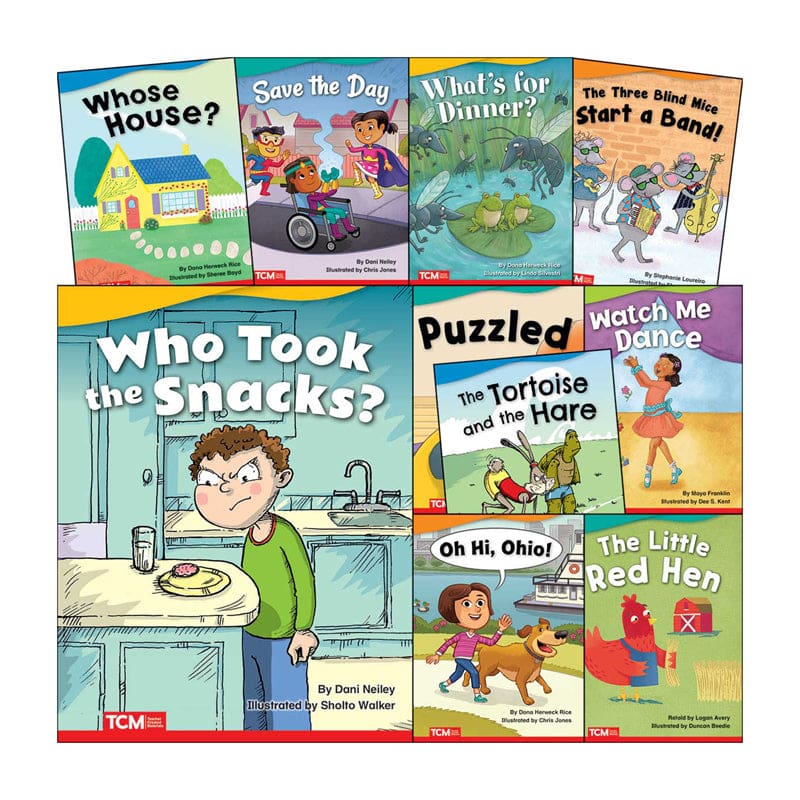 Set 3 Literary Text Grade K 10 Book Set - Classroom Favorites - Shell Education