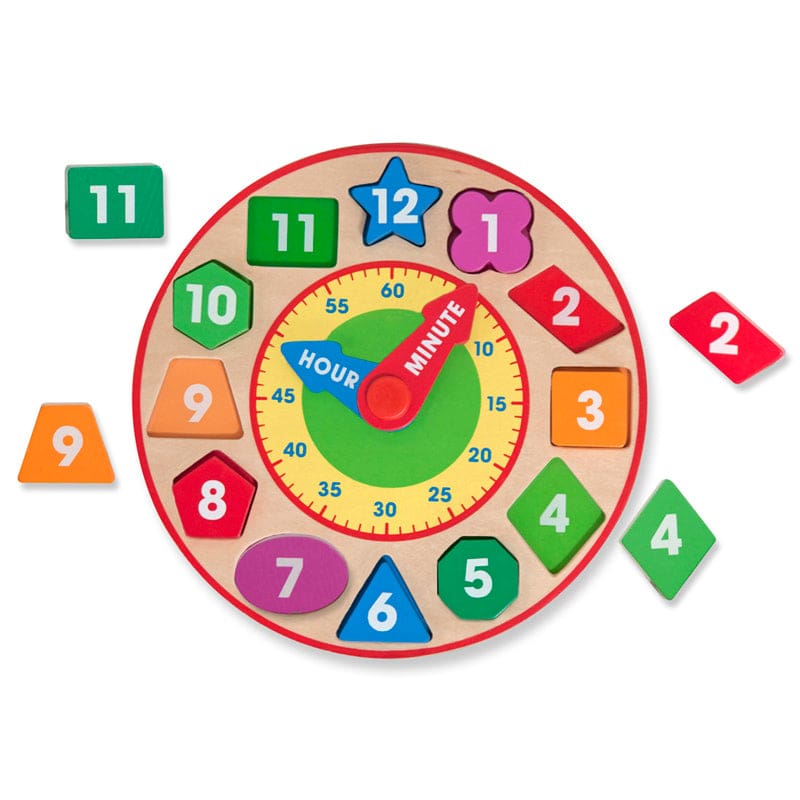 Shape Sorting Clock (Pack of 2) - Puzzles - Melissa & Doug
