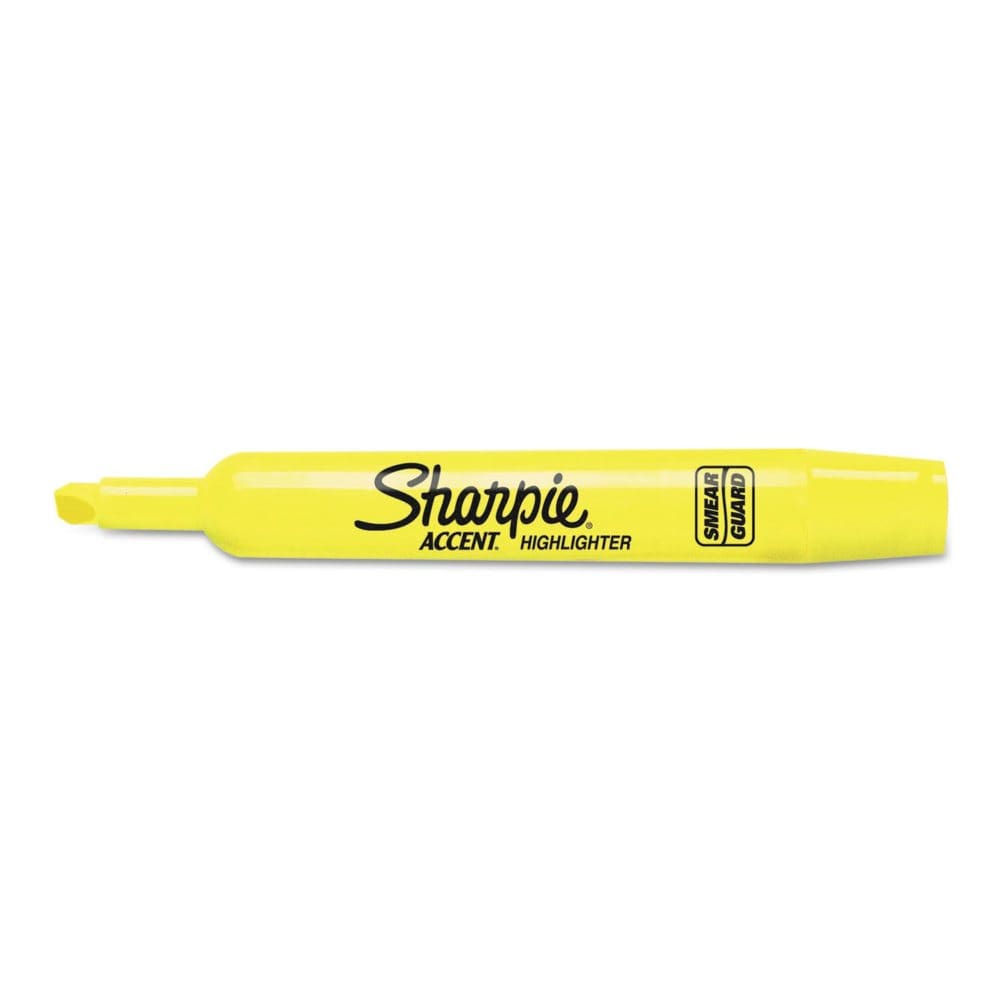 Sharpie - Accent Tank Style Highlighter Chisel Tip Fluorescent Yellow - 36/Box - Pens Pencils & Markers - Sharpie