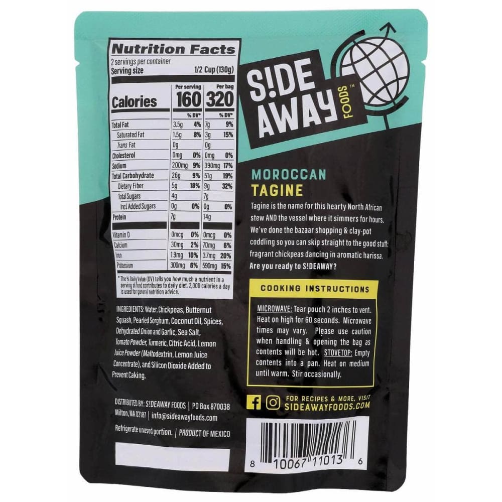 SIDEAWAY FOODS Grocery > Prepared Meals SIDEAWAY FOODS Moroccan Tagine Entree, 9.2 oz