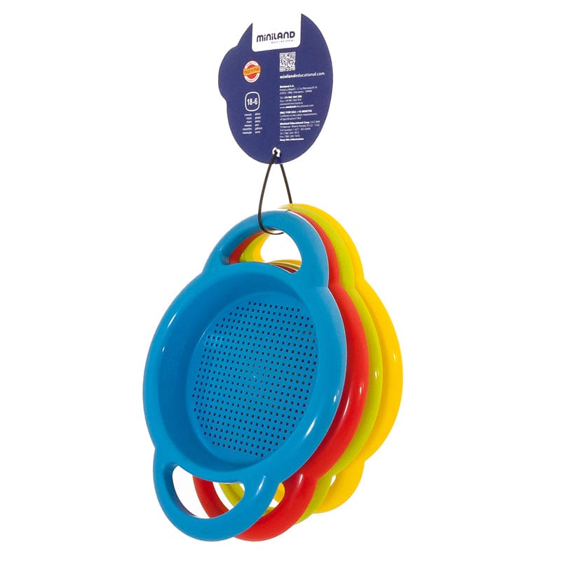 Sieves Set Of 4 (Pack of 6) - Sand & Water - Miniland Educational Corporation