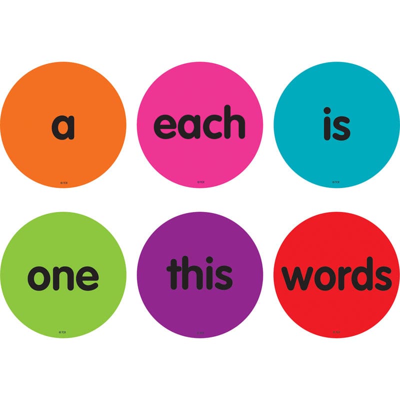 Sight Words 1-50 Carpet Markers - Classroom Management - Teacher Created Resources