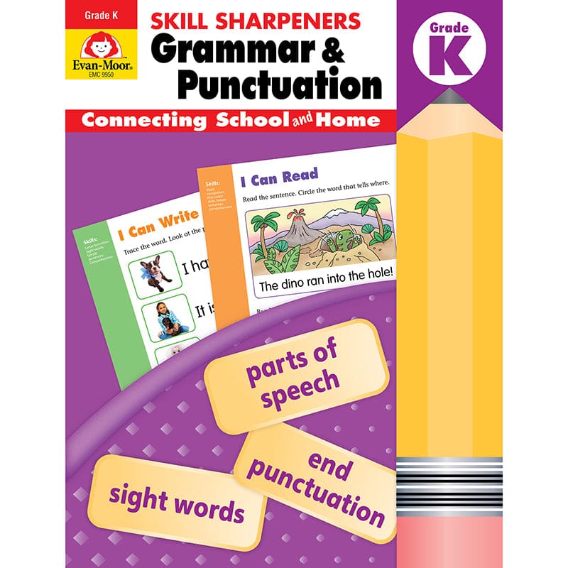 Skill Sharpener Grammar & Punc Gr K (Pack of 6) - Grammar Skills - Evan-moor