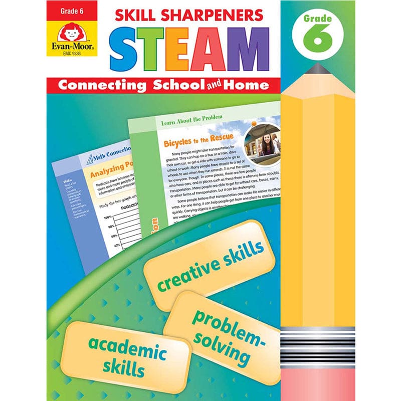 Skill Sharpeners Steam Grade 6 (Pack of 6) - Cross-Curriculum Resources - Evan-moor