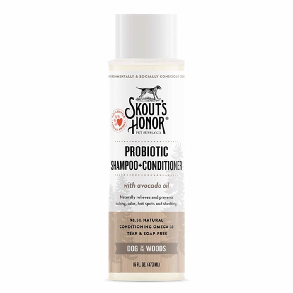 Skouts Honor Dog Probiotic Shampoo Conditioner Dog Of The Woods 16Oz - Pet Supplies - Skouts Honor