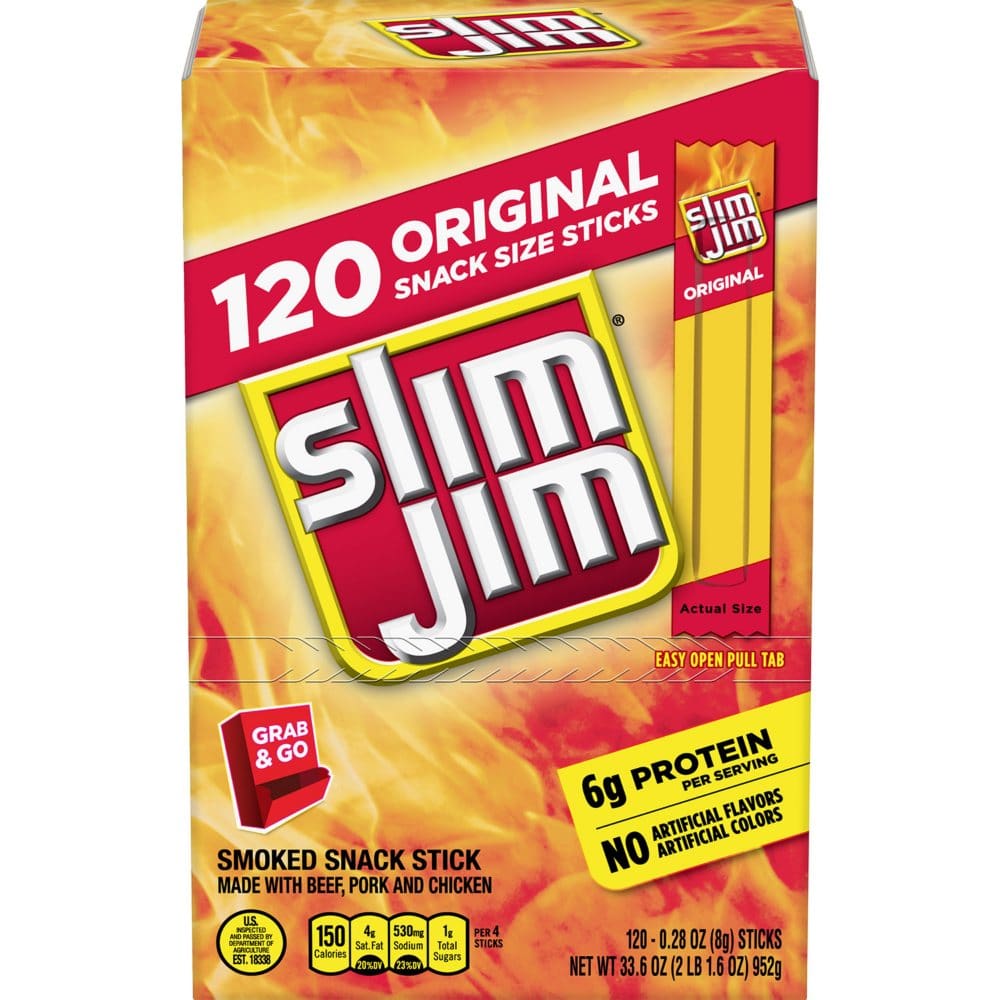 Slim Jim Original (120 ct.) - Bulk Pantry - Slim Jim
