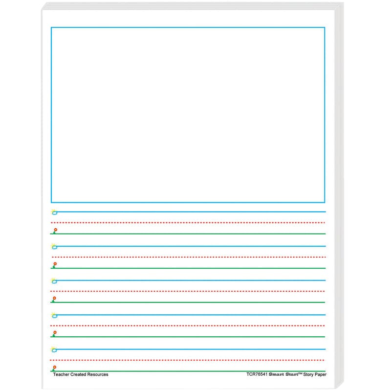 Smart Start 1-2 Story Paper 100 Sheets (Pack of 6) - Handwriting Paper - Teacher Created Resources