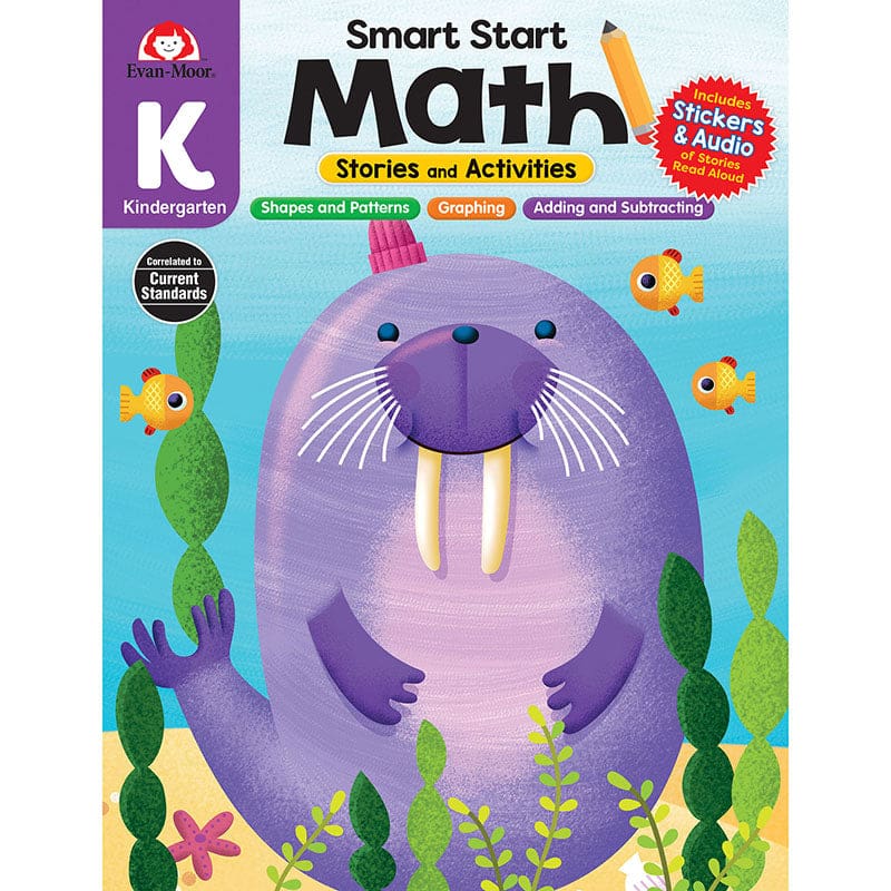 Smart Start Math Grade K Stories & Activities (Pack of 6) - Activity Books - Evan-moor