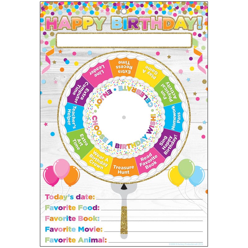 Smart Wheel Birthday Wishes (Pack of 10) - Miscellaneous - Ashley Productions