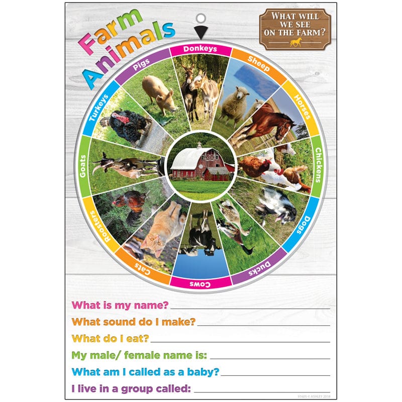Smart Wheel Farm Animals (Pack of 10) - Animal Studies - Ashley Productions