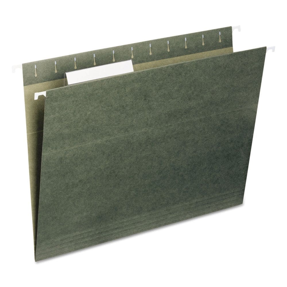 Smead 1/3 Cut Adjustable Positions Hanging File Folders Green (Letter 25ct.) - File Folders - Smead