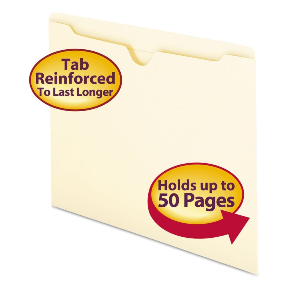 Smead Double-Ply File Jackets Manila (Letter 100ct.) - File Folders - Smead
