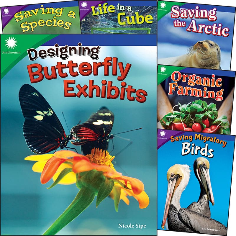 Smithsonian Animals & Ecosystems Gr 4-5 6 Book Set - Animal Studies - Shell Education