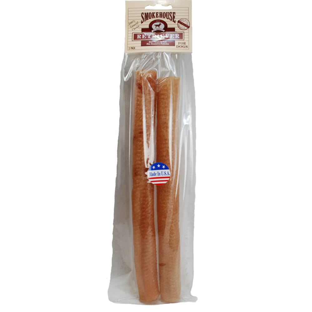 Smokehouse USA Made Pork Skin Retriever Dog Chew 2 Pack 2 oz - Pet Supplies - Smokehouse