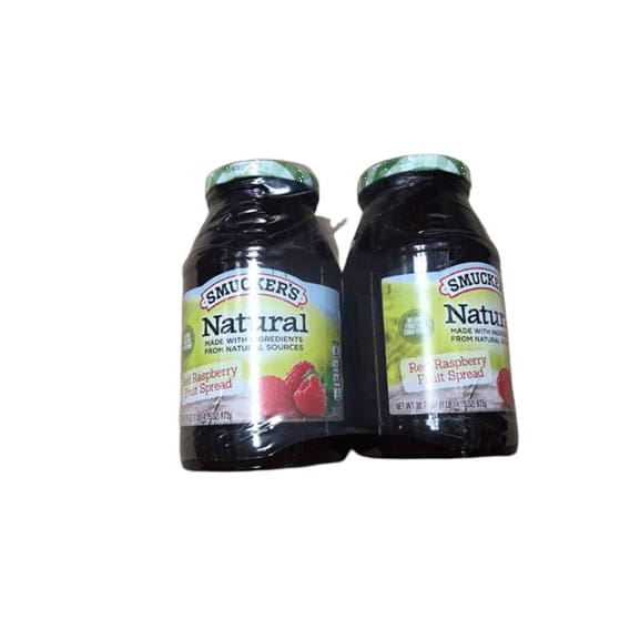 SMUCKER'S Natural Fruit Spread Jar, Red Raspberry, 30.75 oz (Pack of 2) - ShelHealth.Com