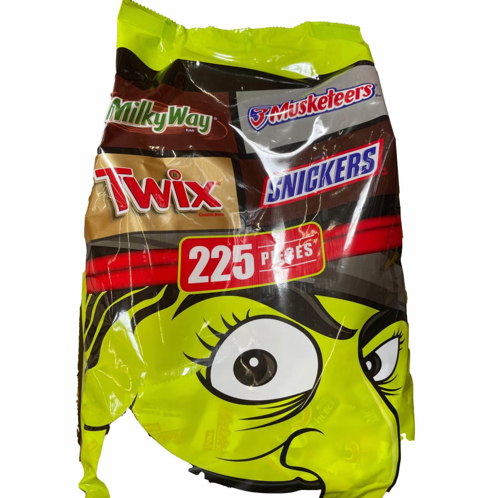 Mars Wrigley Variety Snickers & More Assorted Chocolate Bulk Halloween Candy-61.85oz/225 Ct