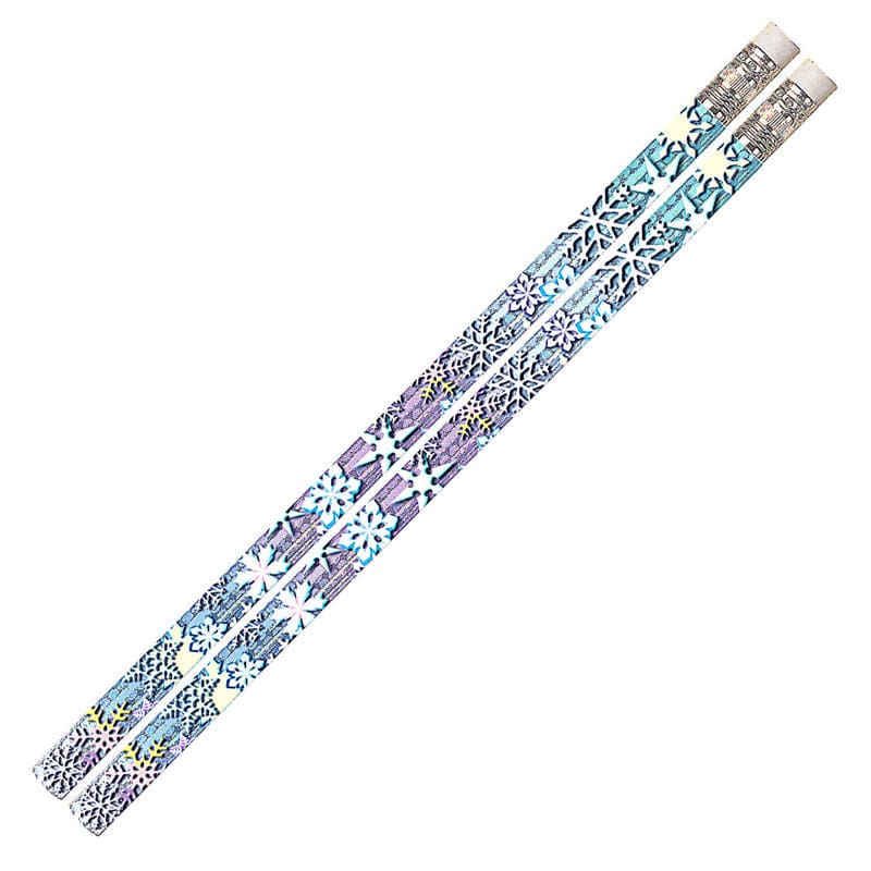 Snowflake Glitters 12Pk Motivational Fun Pencils (Pack of 12) - Pencils & Accessories - Musgrave Pencil Co Inc