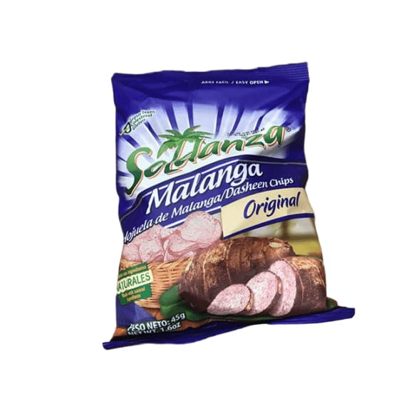 Soldanza Malanga Dasheen Chips, Original, 1.6 oz - ShelHealth.Com