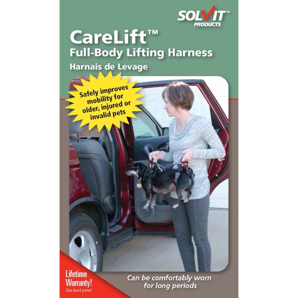 Solvit Products CareLift Full Body Dog Harness Red Small ShelHealth