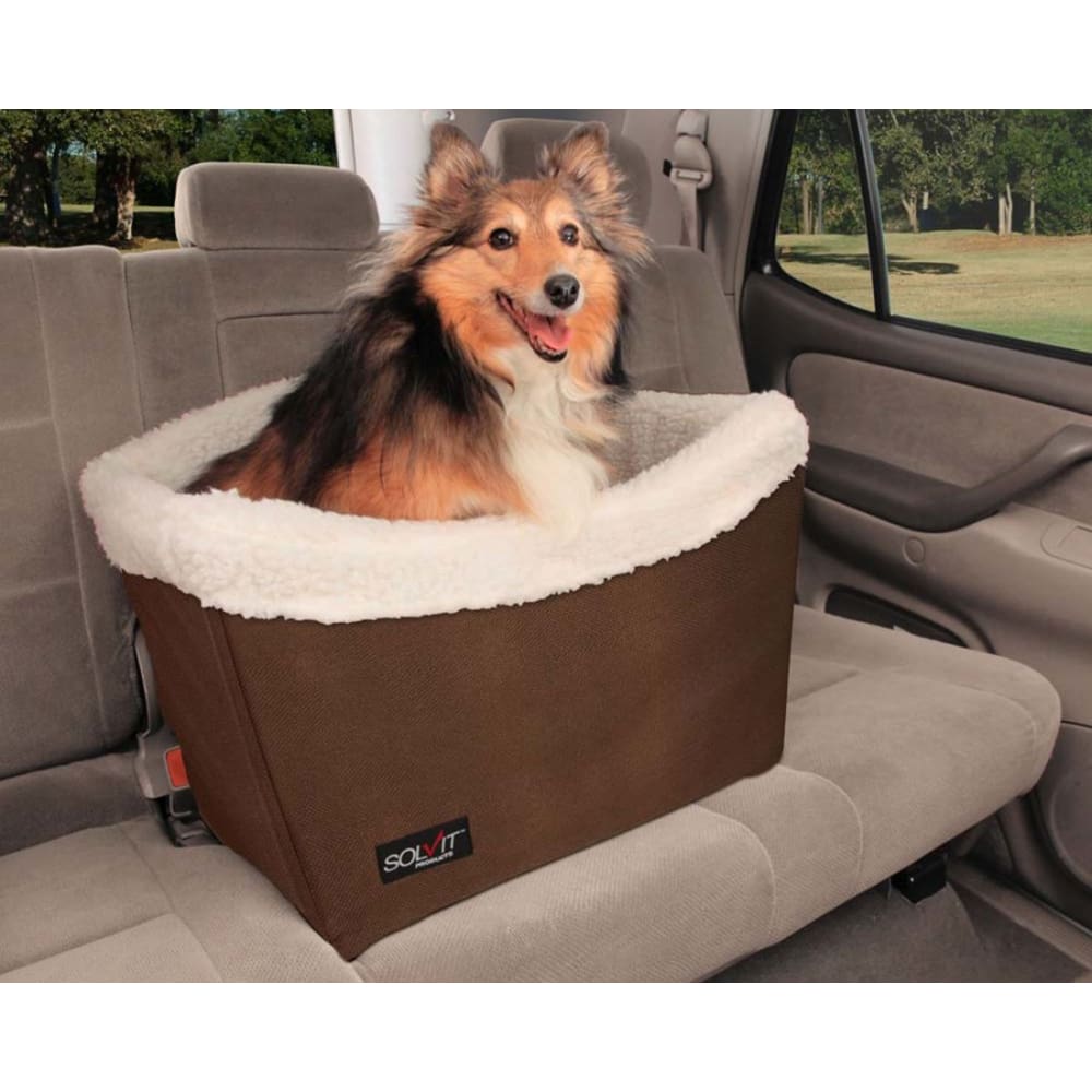 Solvit Products Happy Ride Dog Safety Seat Brown Tan One Size - Pet Supplies - Solvit
