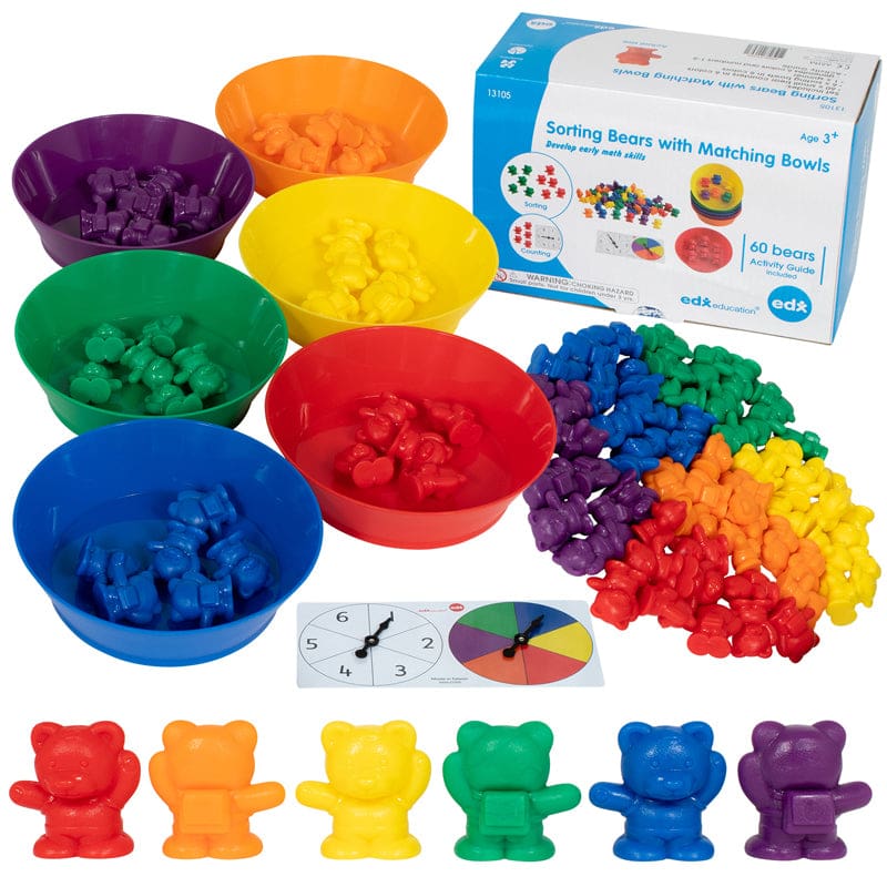 Sorting Bears With Matching Bowls (Pack of 2) - Sorting - Learning Advantage