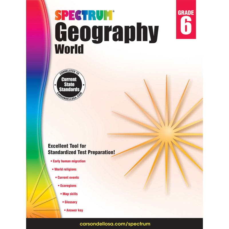 Spectrum Geography World Gr 6 (Pack of 10) - Geography - Carson Dellosa Education