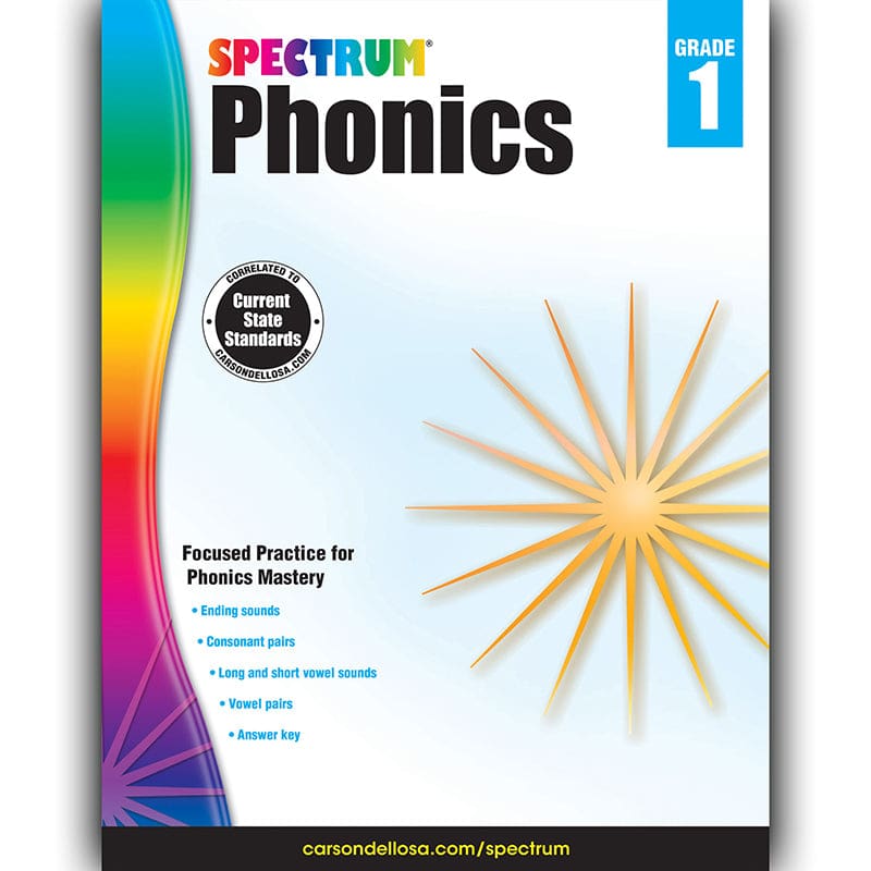 Spectrum Phonics Gr 1 (Pack of 6) - Phonics - Carson Dellosa Education