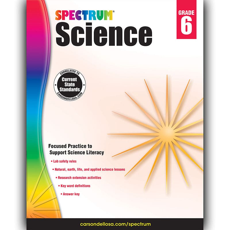 Spectrum Science Gr 6 (Pack of 6) - Activity Books & Kits - Carson Dellosa Education