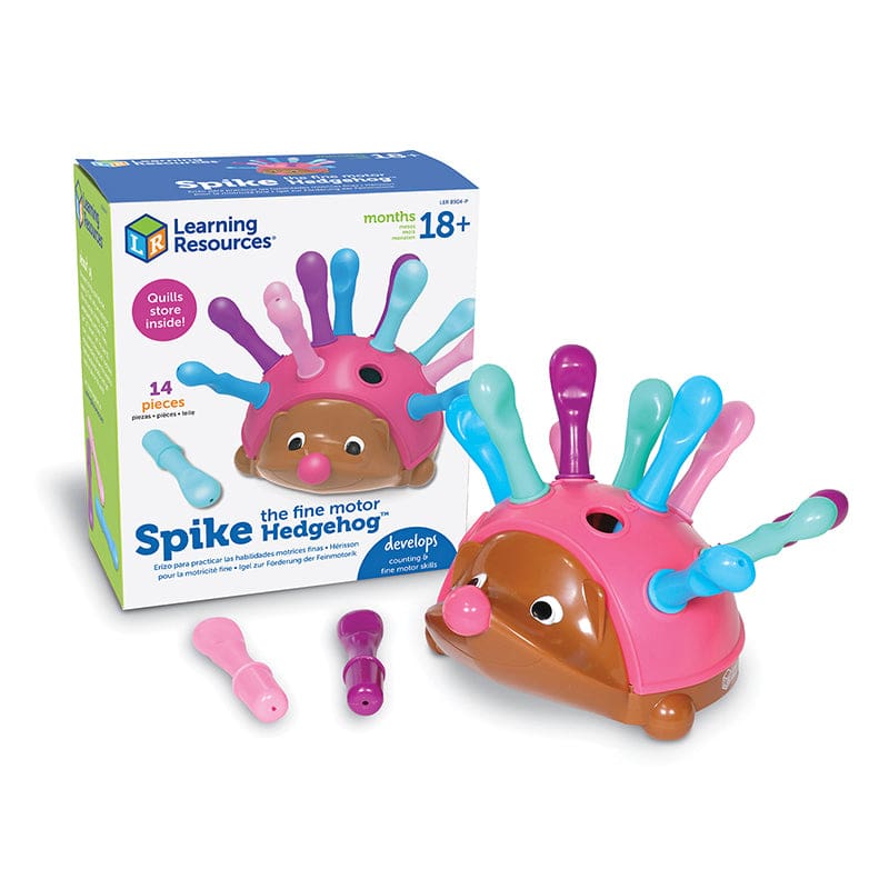 Spike The Fine Motor Hedgehog Pink (Pack of 2) - Manipulatives - Learning Resources