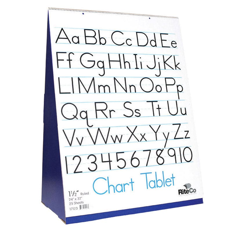 Spiral Bound Flip Chart Stand With 1.5In Ruled Chart Tablet - Chart Tablets - Flipside