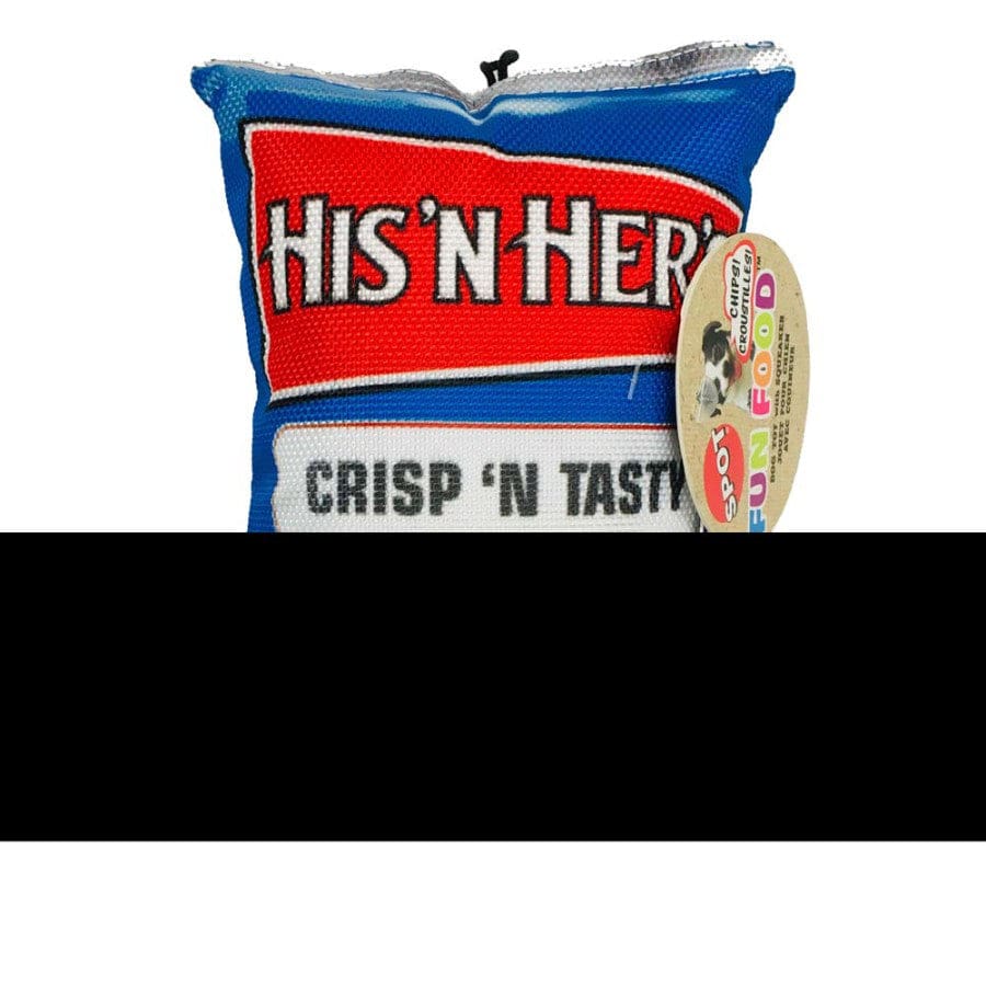 Spot Fun Food Dog Toy His N Hers Chips Other 8 in - Pet Supplies - Spot